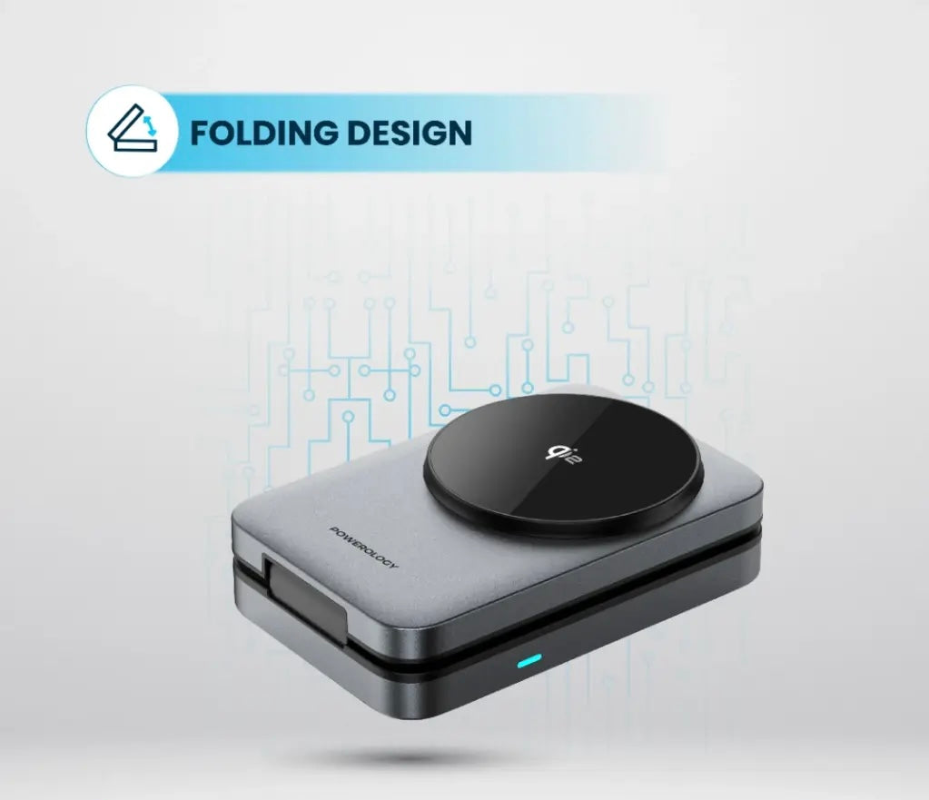 Powerology Qi2 Fast Charging Multi-Device Hub - Black